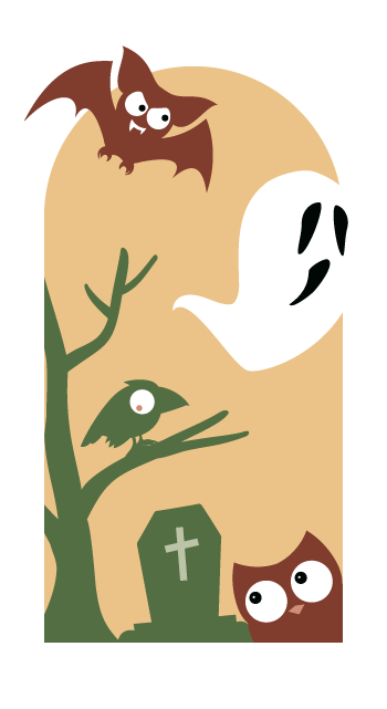 A Halloween ghost